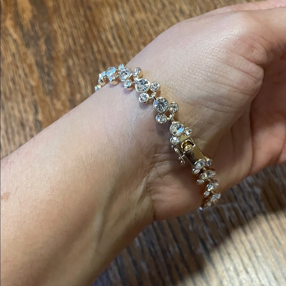Disney  Gold and Silver Crystal Bracelet - Picture 6 of 7